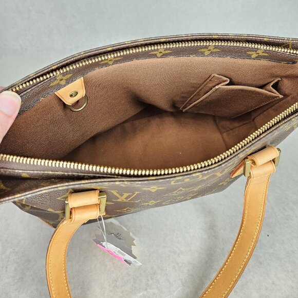 Lous Vuitton Monogram Cabas Piano Tote Bag Handbag Purse with Card - Picture 13 of 14